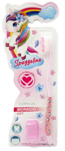 Seta Blu Spazzolino Denti Baby Unicorno