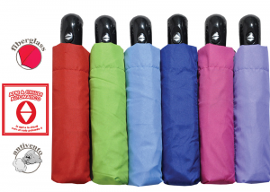 OMBRELLO DONNA TINTA UNITA FIBERGLASS A&C