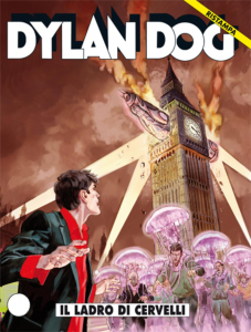 DYLAN DOG 1A RISTAMPA NÂ°285  Usato

IL LADRO DI CERVELLI
UN KRAKEN D?ACQUA DOLCE? UN DISCO VOLANTE CONTRO IL BIG BEN? E L?ATTACCO DEGLI UOMINI-MEDUSA!