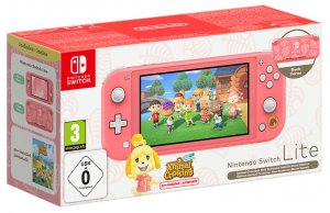 NINTENDO Switch Lite Aloha Isabelle + Animal Crossing New Ho