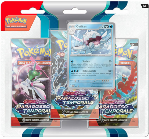 Pokemon Paradosso Temporale Blister 3 Buste + 1 Card
