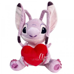 Peluche Disney Stitch Cuore in Mano Con Suono 30cm