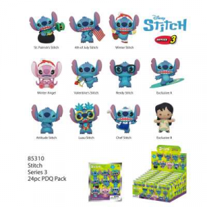 Stitch S3 Bag Clip Blind Box Display 6cm  1pz ( il prezzo si intende per singola Bustina )