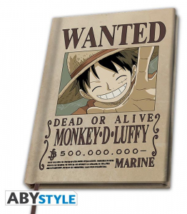 Taccuino A5 One Piece Wanted Monkey D.Luffy
