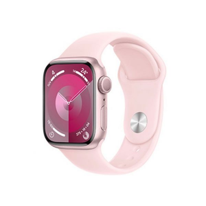 Apple Watch Series 9 GPS + Cellular Cassa 45mm in Alluminio Rosa con Cinturino Sport Confetto - S/M