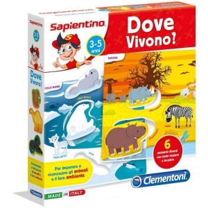 Clementoni gioco educativo Sapientino Dove Vivono? 11959