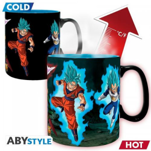 Dragon Ball Super Tazza Heat Change 460ml: Saiyans vs Black