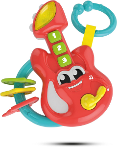 Clementoni Baby Gitar, Sonaglino Elettronico Chitarra, Giocattolo, Multicolore, 17220