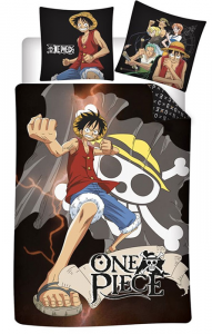 Copripiumino Singolo One Piece Monkey D.Luffy e Jolly Roger