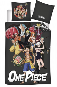 Copripiumino Singolo One Piece Personaggi Nero