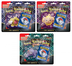Pokemon Destino di Paldea Collezione con Adesivo cad.