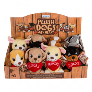 Peluche Cucciolo con Cuore Love 14cm 1pz
