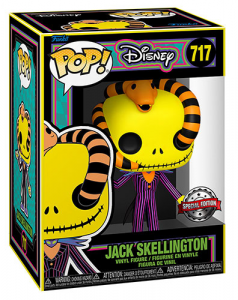 FUNKO POP Disney Jack Skellington Blacklight 717