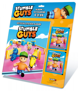 STUMBLE GUYS Stickers Album + 2 Buste