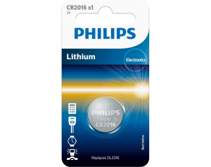 PHILIPS Pila a bottone al litio, CR2016, 3.0 V, blister-1