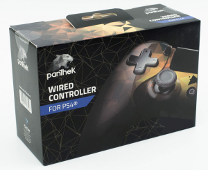 PANTHEK PS4 Controller Wired Giallo e Nero