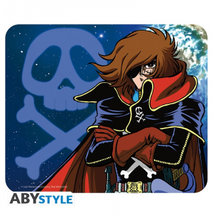 Albator Tappetino Mouse Harlock & emblem 23cm