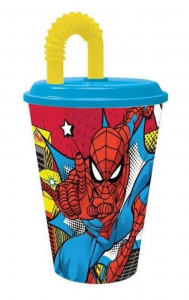 SPIDERMAN BICCHIERE CON CANNUCCIA ML 430 ST74730