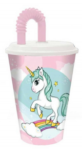 UNICORNO BICCHIERE CON CANNUCCIA ML 430 ST08041