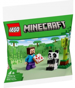 30672 Polybag Minecraft Steve e Baby Panda