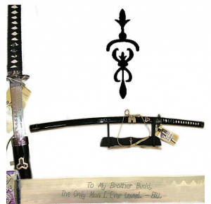 Katana Non Affilata Kill Bill Budd e Supporto