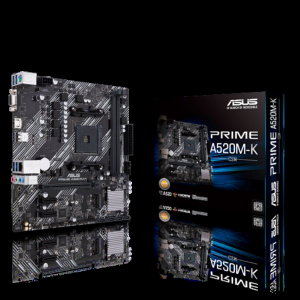 AMD A520 (Ryzen AM4) micro ATX motherboard with M.2 support, 1 Gb Ethernet, HDMI/D-Sub, SATA 6 Gbps, USB 3.2 Gen 1 Type-A