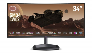 COOLER MASTER MONITOR CURVO 34 LED VA 21:9 UWQHD 180HZ, 320 CDM, 1500R, USB-C DOCK, DP/HDMI, MULTIMEDIALE, GM34-CWQ2