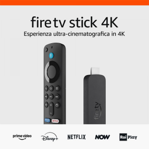 Fire TV Stick 4K di Amazon | Dispositivo per lo streaming con supporto per Wi-Fi 6, Dolby Vision/Atmos e HDR10+