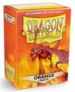 100 Dragon Shield Sleeves - Matte Orange
