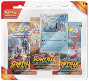 Pokemon Scintille Folgoranti Blister 3 Buste + 1 Card