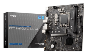 MSI MB H610, PRO H610M-G DDR5, LGA 1700, 2DDR5,1PCI-Ex16,1PCI-Ex1,2M.2, 4SATA3