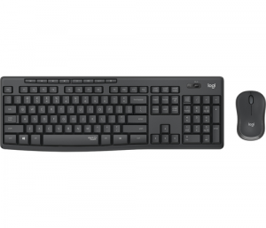 LOGITECH BUNDLE TASTIERA WIRELESS+MOUSE DESKTOP MK295 SILENT COMBO, USB, LAYOUT ITA, COLORE GRAFITE
