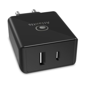 ALIMENTATORE ATLANTIS UNIVERSALE per NOTEBOOK P008-PD65-2U 65W output 1xUSB 1xUSB-C PD inc