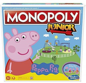Hasbro - Monopoly Junior: Peppa Pig Edition, gioco da tavolo per 2-4 giocatori, per bambini dagli 5 anni in su, F16561031