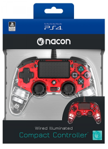 NACON PS4 Controller Wired Light Red