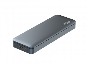 Box Esterno per SSD M.2 SATA ADJ modello AHS07 - Compatibile con SSD M.2 NGFF SATA I/II/III - Interfaccia USB 3.0 - Involucro in Alluminio - Colore Grigio