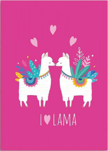 Coperta in Pile I Love Lama