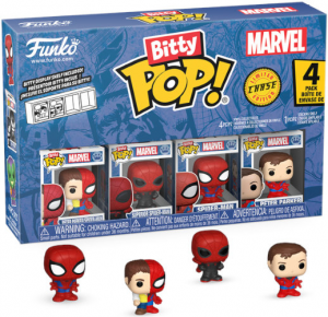 FUNKO BITTY POP 4 Pack Spider-Man Peter Parker Split