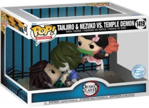 Funko Pop Moment 1419 - Tanjiro & Nezuko vs. Temple Demon - Demon Slayer (Oversized) (Special Edition)