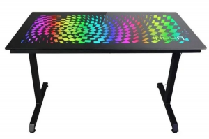 Scrivania Noua Duk Rgb 120*60 Cm, Top In Vetro Temperato