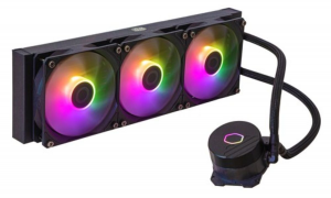 COOLER MASTER DISSIPATORE A LIQUIDO 3 VENTOLE ARGB 120MM PASTA TERMICA CRYOFUZE INCLUSA