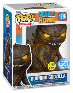 FUNKO POP Godzilla Vs. Kong Burning Godzilla GLOW 1316