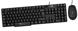 Techmade Kit Tastiera + Mouse Wired Filo Black