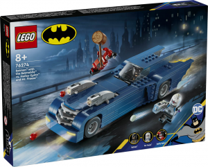 76274 DC Comics Batman & Batmobile vs H.Quinn e Mr.Freeze