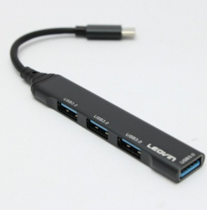 LEOVIN LE-120 HUB 4 PORTE USB CON SPINA TYPE-C 3.0-SUPERSPEED