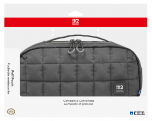 HORI SWITCH 2/SWITCH Borsa Imbottita Puff Pouch Nera