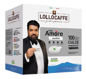 LOLLO CAFFE' 100 CIALDE AMORE ASSOLUTO GUSTO E PASSIONE