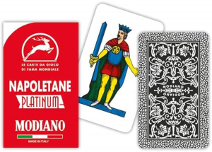 Modiano Carte Napoletane Rosso Platinum – Alta Qualità, Robuste, durevoli, migliori performances di gioco, Made in Italy