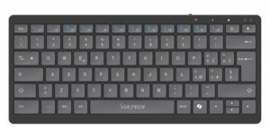 Mini tastiera Slim Wireless + Bluetooth tasti low profile a forbice ,batteria integrata ricaricabile silent KEY-601WBT