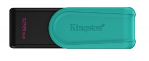 Pendrive Kingston Technology DataTraveler 128GB Portable USB 3.2 Gen 1 Exodia S Nero/Turchese